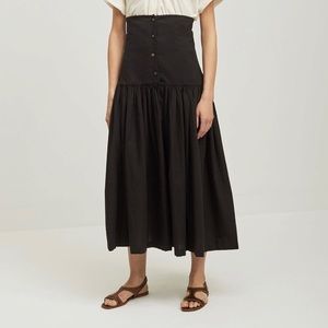 Black Crane Lantan Skirt
